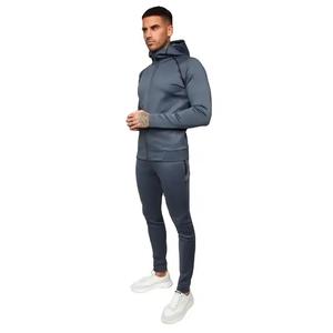 OEM Pull à capuche sérigraphié Polaire Pantalon évasé Ensembles de survêtement pour hommes Puffy Flared Stacked 2 Piece Mens Hoodie Sweatsuit Sets - Product Image 2