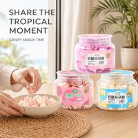 Galletas Crujientes con Sabor a Yogur de Fresa, Snack Saludable para Niños, Desayuno, Escuela, Viajes, 27g