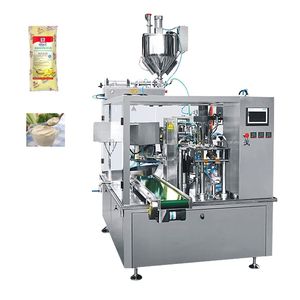 Machine d'emballage automatique haute vitesse pour beurre de cacahuète en sachet préformé, remplissage rotatif Doypack - Product Image 6