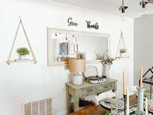 <span class=keywords><strong>Étagère</strong></span> murale flottante moderne en bambou avec <span class=keywords><strong>corde</strong></span>, <span class=keywords><strong>étagère</strong></span> de rangement en bambou - Product Image 5