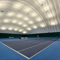 Stade sportif professionnel moderne à dôme gonflable et membrane pneumatique pour le football et l'utilisation en entrepôt