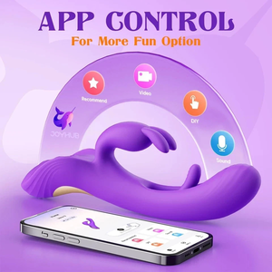 Vibrateur clitoridien et point G en forme de lapin, jouet sexuel pour adultes, femmes et couples, masseur vibrant pour doigts, 10 modes de vibration - Product Image 6