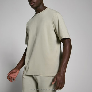 T-shirt oversize per giorno di riposo da uomo di alta qualità in pietra XS M L XL XL stampa Boxy Fit Homme Supima Pima in cotone t-shirt personalizzata - Product Image 3