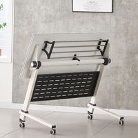 Bureau de formation collaboratif modulaire, table d'étude pliable portable pour écoles publiques et bureaux