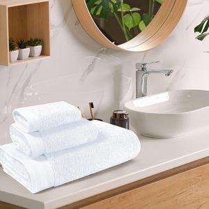 Hotel Quality Luxury 500gsm Polycotton Terry Custom logo Gifts <b>Towels</b> <b>Set</b> - Product Image 4