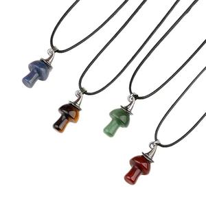 Adornos de bricolaje de proveedores de artesanía de brujería para Halloween <span class=keywords><strong>y</strong></span> Navidad, hongos de cristal pulido pequeños de 1 pulgada tallados, otras artesanías de cristal - Product Image 2