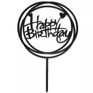 Suministros de pastel de fiesta personalizados, Decoración de Pastel acrílico de oro, plata y rosa, cartel de <span class=keywords><strong>feliz</strong></span> <span class=keywords><strong>cumpleaños</strong></span> - Product Image 5