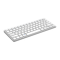 Keyboard Nirkabel BT Slim Portabel Bahan ABS untuk Tablet, Plug and Play, Antarmuka USB Type-C, Kompatibel