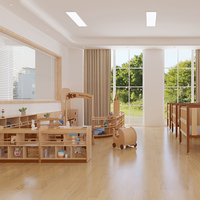 Meubles de maternelle Montessori, conception de salle de classe, table en bois pour garderie, école maternelle, chaise pour bébé pour l'école avec armoire à jouets