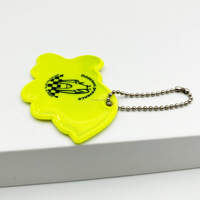 Coloré Couleur Animal Éléphant Doux PVC Porte-clés De Sécurité Réfléchissant Porte-clés Charme pour Enfants Sac Pendentif pour Sac D'école Suspendu