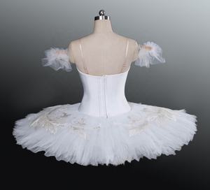 Costume da <span class=keywords><strong>Ballerina</strong></span> Bianco Professionale con Paillettes per Ragazze Tutù da Danza Lago dei Cigni Costume da Balletto Quattro Piccoli Cigni - Product Image 3