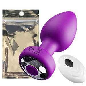Atacado Silicone Toy <span class=keywords><strong>Butt</strong></span> <span class=keywords><strong>Plug</strong></span> Controle Remoto 10-frequência Vibração Anal <span class=keywords><strong>Plug</strong></span> Masturbação Feminina Massageador - Product Image 3