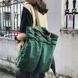 Sac à dos en toile naturelle imperméable de style cabas pour femme avec fermeture éclair et doublure en polyester pour adolescentes - Vente en gros - Product Image 1