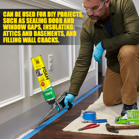 Mousse de polyuréthane PU à cellules fermées et ouvertes, mousse pulvérisée monocomposant pour l'isolation des murs et des toits
