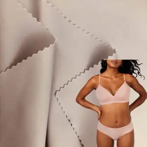 Tissu en polyéthylène 72 et 28 élasthanne, étoffe super fine à sensation nue pour soutien-gorge et culotte pour femmes