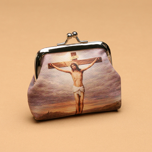 Sacs d'emballage pour bijoux à thème Vierge Marie catholique, mini-sacs colorés pour rangement de chapelets, pochettes à chapelet à fermeture Kiss-Lock, porte-monnaie, vente en gros - Product Image 5