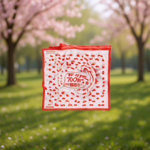 Pañuelo Cuadrado con Estampado de Cerezas Angelina, 70x70cm, Accesorio de Moda de Seda para Primavera/Verano - Product Image 2