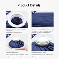 Sac de compression réutilisable de classe II pour thérapie chaude/froide avec couvercle et conception élastique pour soulager les douleurs à la cheville, au bras, au pied, à la jambe et au dos, et pour la réduction du stress