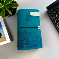 LABON Nachfüllbare Stempel Sammlung Museum Trip Souvenir Großhandel Lederbezug A5 Travel Journal