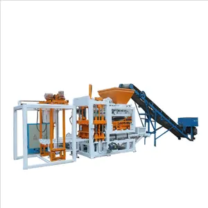 Cambodia brick factory use QT4-18 automatic concrete standard block machine produce solid block