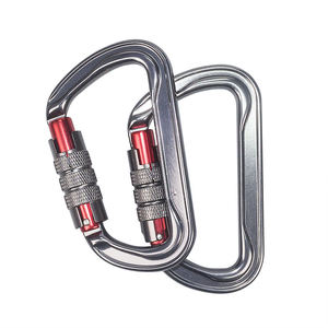 Sales Promotion Custom CE High Load Bearing Safety Climbing Carabiner Hook Auto Lock Steel Carabiner