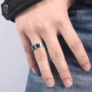 Модные кольца из карбида вольфрама, 6 мм - Product Image 5