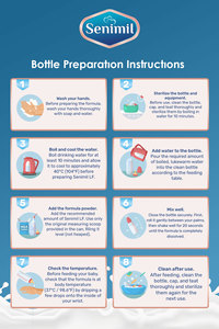 Lait infantile sans lactose Senimil LF en poudre 400g, lait pour bébé pour l'intolérance au lactose, sans huile de palme, DHA, GOS, FOS, nouveau-nés, boîte - Product Image 2