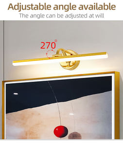 Lampe murale LED moderne et simple, nouveau design, pour intérieur, avec indice de protection IP44, idéale pour le salon, le miroir, la vanité, éclairage mural - Product Image 2