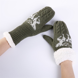 <strong>Women</strong> <strong>s</strong> Warm Winter Gloves Cozy Soft Cable Knit <strong>mitten</strong> glove with Fleece Lining for Christmas gift - Product Image 6