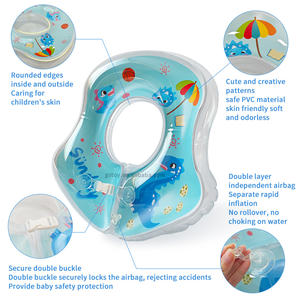 Estivo dinosauro stampato bambino <span class=keywords><strong>Swim</strong></span> Trainer Float fibbia di sicurezza sistema di blocco anello da nuoto gonfiabile per bambini - Product Image 3