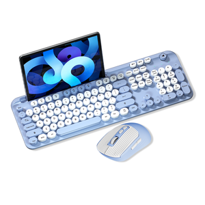 2025 New Kt117 Retro Đầy Màu Sắc Không Dây Chuột Chơi Game Bàn Phím Thiết Lập Không Dây Chuột Bàn Phím Thiết Lập Punk Màu Sắc Phù Hợp Tuyệt Vời - Product Image 2