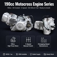 Ensemble Moteur de Moto Tout-Terrain Zongshen 190cc à Refroidissement par Huile, Embrayage Manuel, 5 Vitesses, Démarrage Électrique, Fourniture en Gros