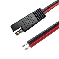 Kabel Konektor Panel Surya Tahan Air SAE 2 Pin Quick Disconnect Kustom ke Rakitan Kabel Harness Terminal O-Ring Fuse Holder