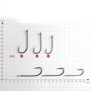 Hameçons circulaires de pêche en eau salée 2 #4 #6 # <span class=keywords><strong>Hameçon</strong></span> de pêche leurre avec barbe pour la pêche à la mouche au leurre Idéal pour le poisson-chat dans les rivières - Product Image 5