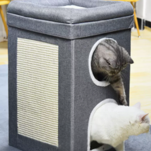 He-casa de mascotas con capas personalizadas, casa plegable y cálida con solapa para gato para exteriores e interiores con tapizado extraíble, nuevo diseño - Product Image 5