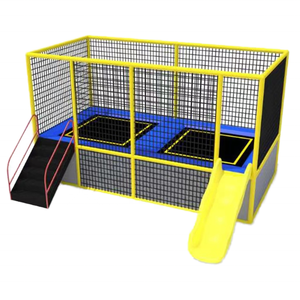 Mini trampoline d'intérieur avec protection intégrale, petit équipement de jeu rebondissant avec fosse en mousse pour enfants et famille - Product Image 5
