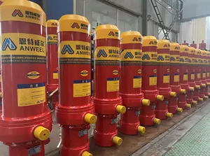 4 Stufen Hydraulik zylinder Hersteller von Anweel Lift 80 Tonnen für Muldenkipper
