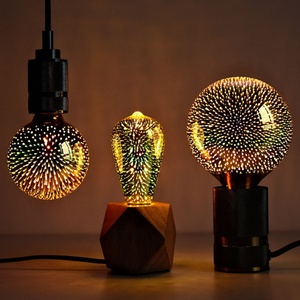 Bombilla LED Edison Vintage 3D con Efecto de Fuegos Artificiales, Colorida, Luz Decorativa Blanca Cálida para Bodas, Navidad y Ambiente Festivo - Product Image 2
