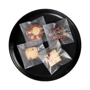 Sac d'emballage auto-adhésif refermable en papier givré avec motif flocon de neige pour biscuits aux canneberges, biscuits, pâtisserie - Product Image 5