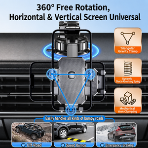 Penyangga Ponsel Mobil dengan Suction Cup, Universal untuk Dashboard/Kaca Depan, Anti Goyang, Dudukan Handphone untuk Navigasi Mobil - Product Image 3