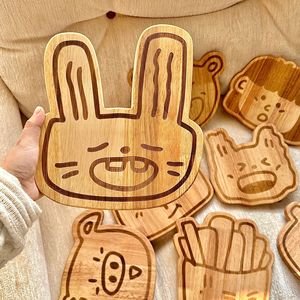 เขียงไม้ยางพารารูปสัตว์น่ารัก สำหรับใช้ในครัว - Product Image 2