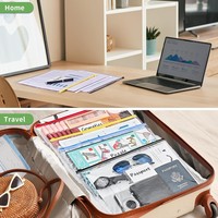 Meilleure vente, enveloppes transparentes à fermeture éclair A4 A5 A6 les moins chères, pochettes en plastique, étui à crayons, pochette réutilisable pour documents, factures, fichiers