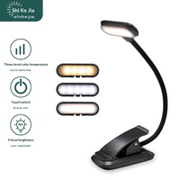 Lampe de bureau à clipser pour dortoir étudiant, mini lampe de lecture LED simple ultra-lumineuse, protection des yeux, contrôle tactile, CRI élevé 80-89