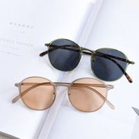 Lunettes de soleil minces coréennes vintage chic unisexes polarisées pour chaque ambiance
