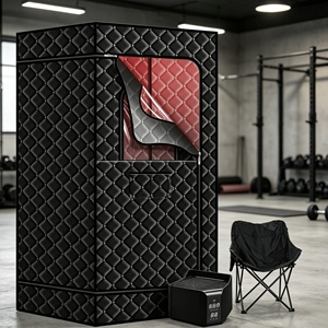 Sauna Moderna Cuadrada para Patio Trasero, Jardín y Bienestar Interior con Fácil Instalación y Calidad Duradera - Product Image 1