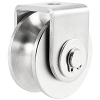 Support de roue en acier inoxydable galvanisé au zinc au design moderne, résistant à la rouille, à faible bruit, fourni par l'usine pour portail coulissant