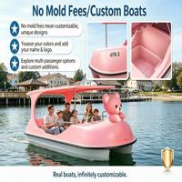 Bateau électrique en fibre de verre Meierya pour 4 personnes avec certification CE et garantie d'un an pour les lacs et les rivières