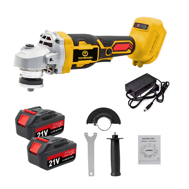 F02 Cordless Angle Grinder 125mm Grinding Machine Cutting Electric Grinder 20V for 18V Battery Power Tool