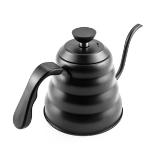 กาต้มน้ำสเตนเลสสตีลทรงคอห่าน ขนาด 1200 มล. สีดำเทฟลอน สำหรับ<span class=keywords><strong>ชง</strong></span><span class=keywords><strong>กาแฟ</strong></span>ดริปแบบมือ รูปทรงเมฆ เหมาะสำหรับร้านกาแฟ - Product Image 4