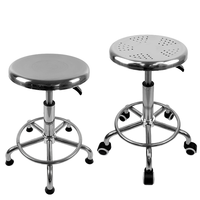 Tabouret rotatif en acier inoxydable antistatique à haute levée chaise en spirale moderne pour atelier meubles de laboratoire scolaire pour
